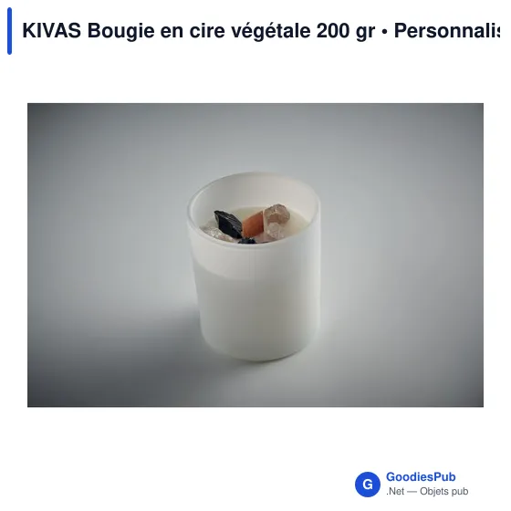 Bougie personnalisable en cire végétale 200 gr avec logo - Image 6