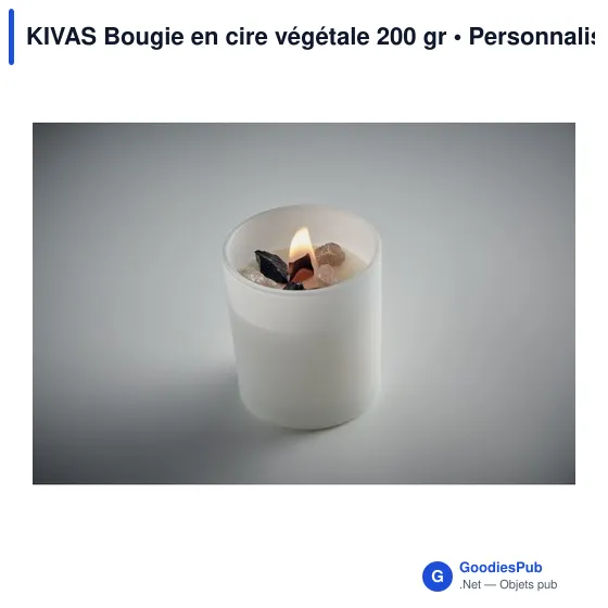 Bougie personnalisable en cire végétale 200 gr avec logo - Image 9