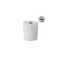 Variante blanc - Bougie personnalisable en cire végétale 200 gr avec logo