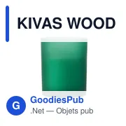 Bougie personnalisable en cire végétale KIVAS WOOD avec logo - Miniature 6