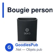 Bougie personnalisable en cire végétale KIVAS WOOD avec logo - Miniature 9