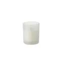 Variante blanc - Bougie personnalisable en cire végétale KIVAS WOOD avec logo