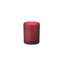 Variante bordeaux - Bougie personnalisable en cire végétale KIVAS WOOD avec logo
