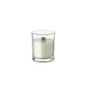 Variante transparent - Bougie personnalisable en cire végétale KIVAS WOOD avec logo