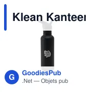 Gourde personnalisable Klean Kanteen Classic 800 ml avec logo - Miniature 1