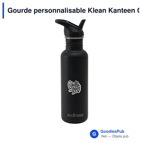 Gourde personnalisable Klean Kanteen Classic 800 ml avec logo