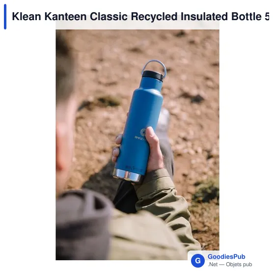 Bouteille isotherme personnalisable Klean Kanteen Classic 592 ml avec logo - Image 5
