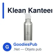 Klean Kanteen Classic Recycled Water Bottle 800 ml - Miniature 1