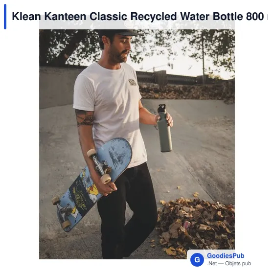 Klean Kanteen Classic Recycled Water Bottle 800 ml - Image 6