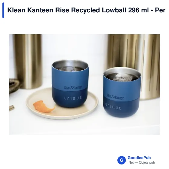 Gobelet isotherme personnalisable Klean Kanteen Rise 296 ml avec logo - Image 2