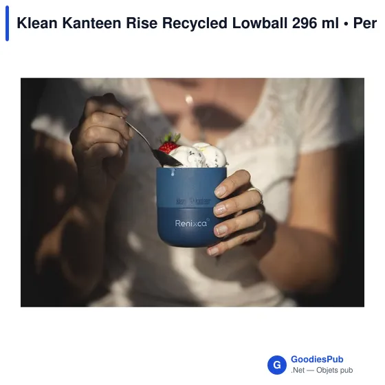 Gobelet isotherme personnalisable Klean Kanteen Rise 296 ml avec logo - Image 3