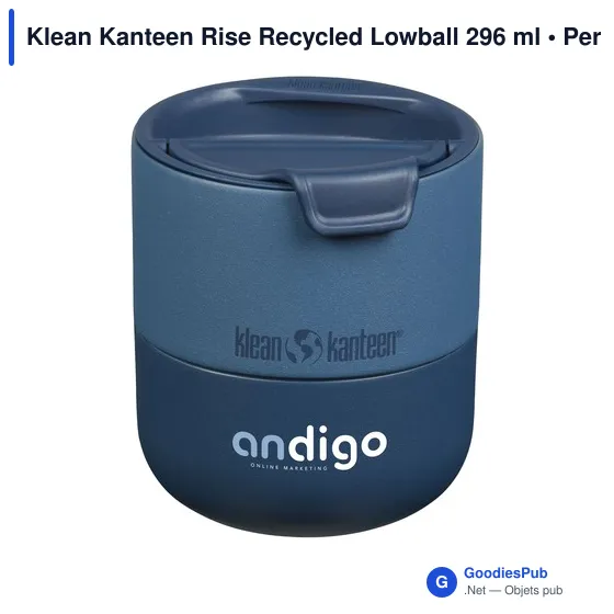 Gobelet isotherme personnalisable Klean Kanteen Rise 296 ml avec logo - Image 6