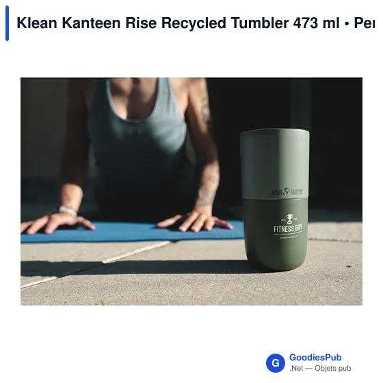 Gobelet isotherme personnalisable Klean Kanteen Rise 473 ml avec logo - Image 3