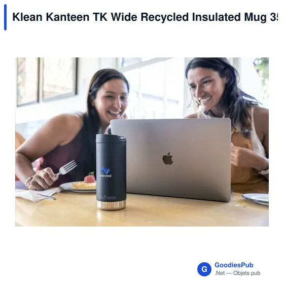 Mug isotherme personnalisable Klean Kanteen TK Wide 355 ml avec logo - Image 2