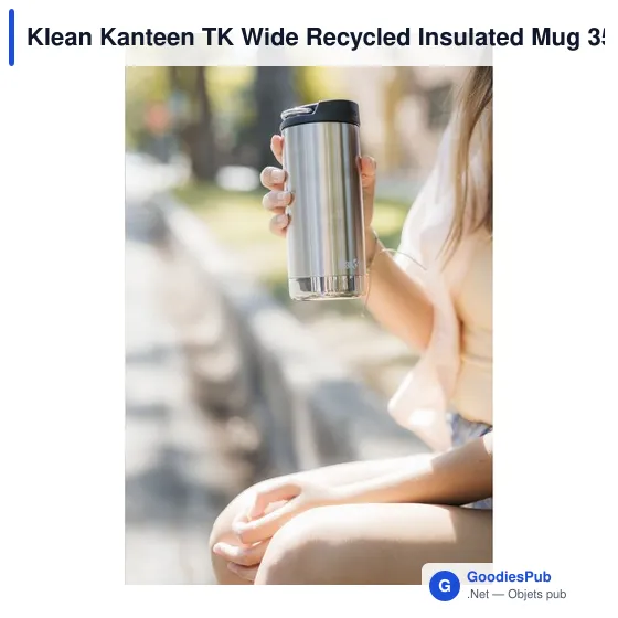 Mug isotherme personnalisable Klean Kanteen TK Wide 355 ml avec logo - Image 11