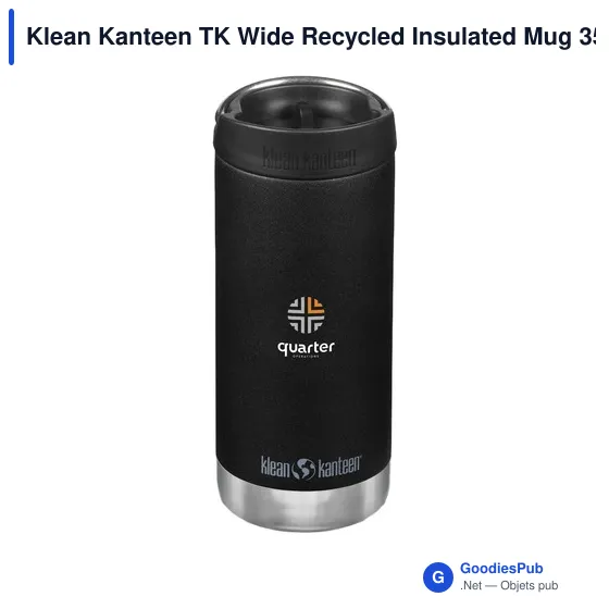 Mug isotherme personnalisable Klean Kanteen TK Wide 355 ml avec logo - Image 4
