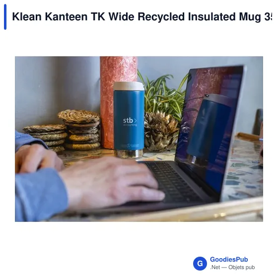 Mug isotherme personnalisable Klean Kanteen TK Wide 355 ml avec logo - Image 6