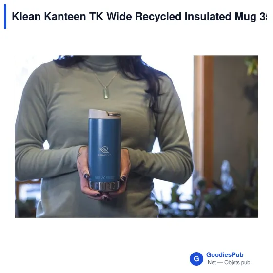 Mug isotherme personnalisable Klean Kanteen TK Wide 355 ml avec logo - Image 7