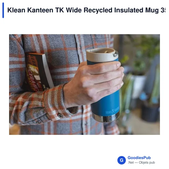 Mug isotherme personnalisable Klean Kanteen TK Wide 355 ml avec logo - Image 8