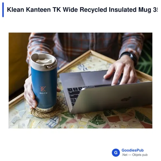 Mug isotherme personnalisable Klean Kanteen TK Wide 355 ml avec logo - Image 9