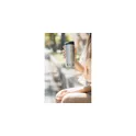 Variante argenté - Mug isotherme personnalisable Klean Kanteen TK Wide 355 ml avec logo