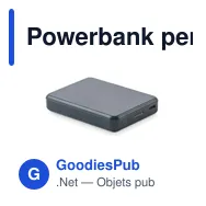 Powerbank personnalisable KLEINPOW 5000 mAh avec logo - Miniature 11