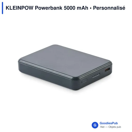 Powerbank personnalisable KLEINPOW 5000 mAh avec logo - Image 11