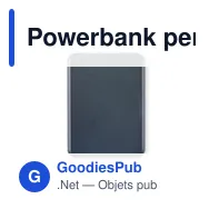 Powerbank personnalisable KLEINPOW 5000 mAh avec logo - Miniature 12