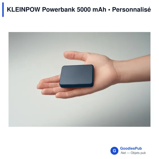 Powerbank personnalisable KLEINPOW 5000 mAh avec logo - Image 3