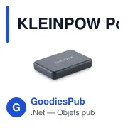 Powerbank personnalisable KLEINPOW 5000 mAh avec logo - Miniature 4