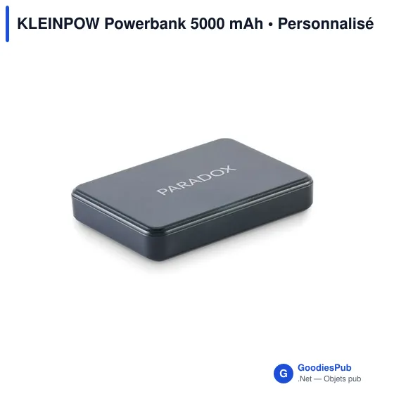 Powerbank personnalisable KLEINPOW 5000 mAh avec logo - Image 4