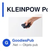 Powerbank personnalisable KLEINPOW 5000 mAh avec logo - Miniature 5
