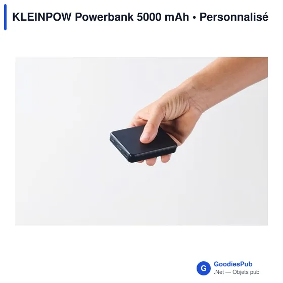 Powerbank personnalisable KLEINPOW 5000 mAh avec logo - Image 5