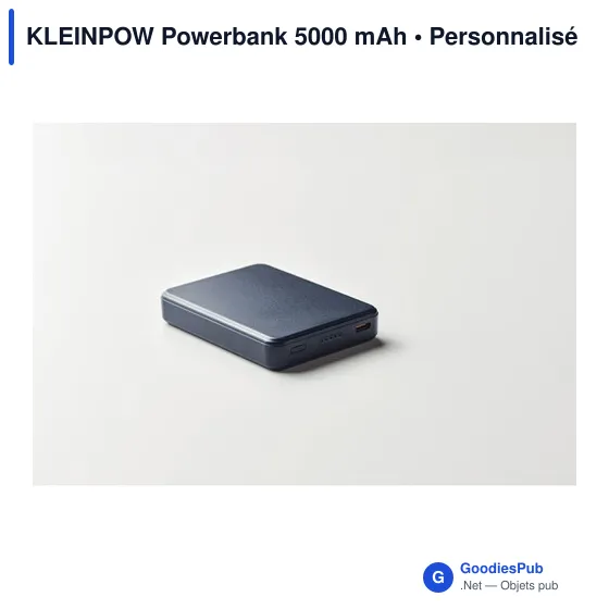 Powerbank personnalisable KLEINPOW 5000 mAh avec logo - Image 6