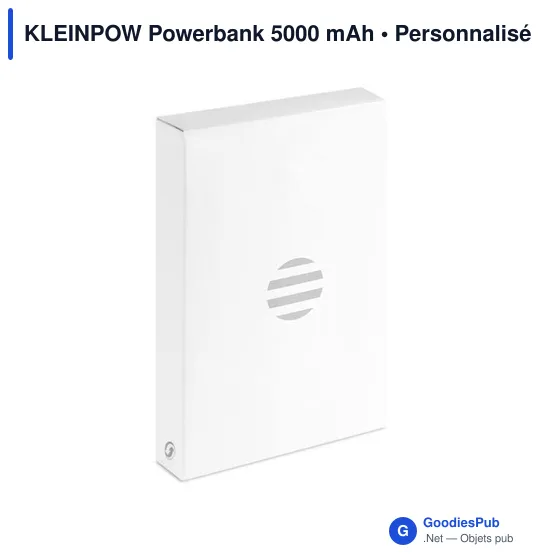 Powerbank personnalisable KLEINPOW 5000 mAh avec logo - Image 7