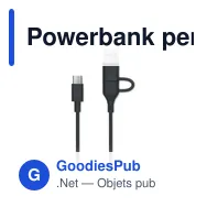 Powerbank personnalisable KLEINPOW 5000 mAh avec logo - Miniature 9