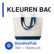 KLEUREN BAG Sac de plage toile 280gr/2 - Miniature 1