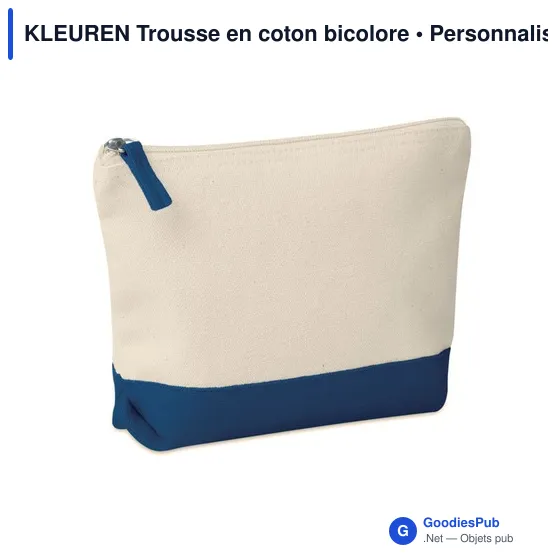 KLEUREN Trousse en coton bicolore - Image 2