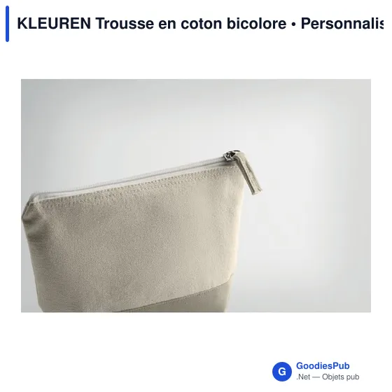 KLEUREN Trousse en coton bicolore - Image 11
