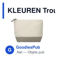 KLEUREN Trousse en coton bicolore - Miniature 12