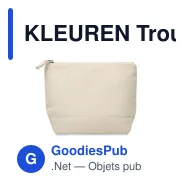KLEUREN Trousse en coton bicolore - Miniature 4