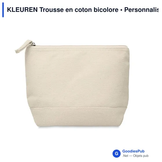 KLEUREN Trousse en coton bicolore - Image 4