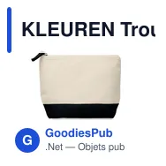 KLEUREN Trousse en coton bicolore - Miniature 5