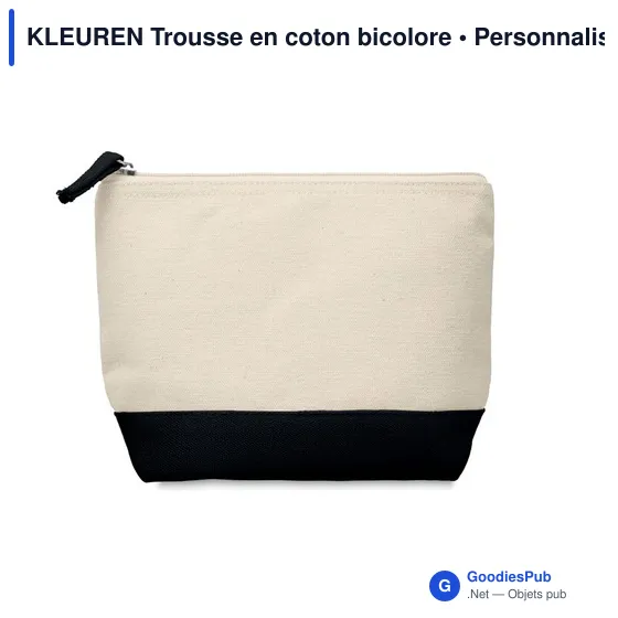 KLEUREN Trousse en coton bicolore - Image 5