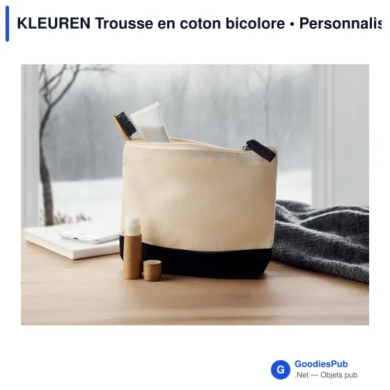 KLEUREN Trousse en coton bicolore - Image 7