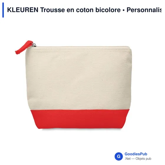 KLEUREN Trousse en coton bicolore - Image 8
