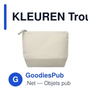 KLEUREN Trousse en coton bicolore - Miniature 9