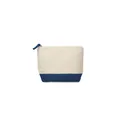 Variante bleu - KLEUREN Trousse en coton bicolore