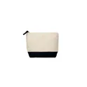 Variante noir - KLEUREN Trousse en coton bicolore