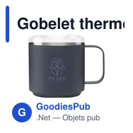 Gobelet thermos personnalisable Knox Recycled Iso Mug 300 mlavec logo - Miniature 1